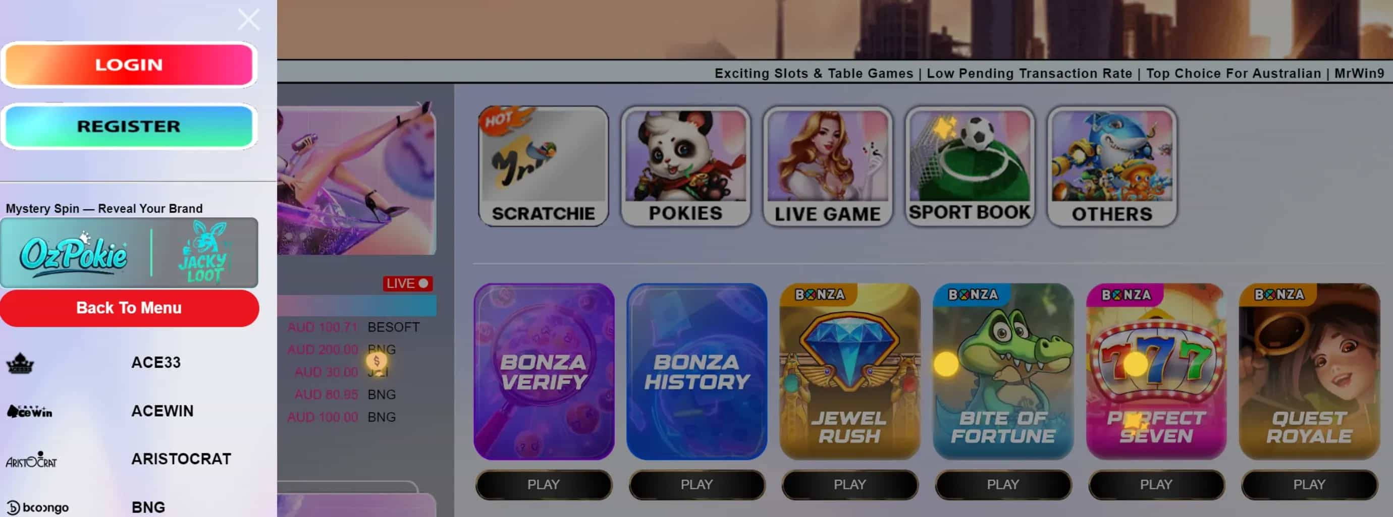 MrWin9AU casino